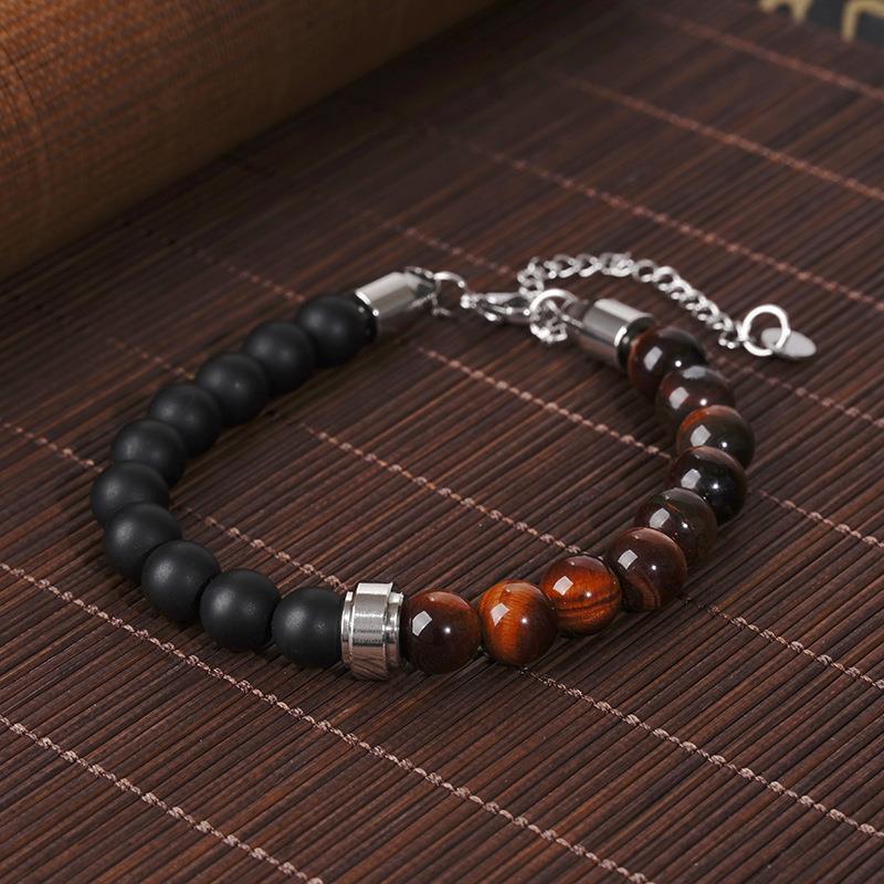 NATURAL TIGER-SHAPE STONE BRACELET