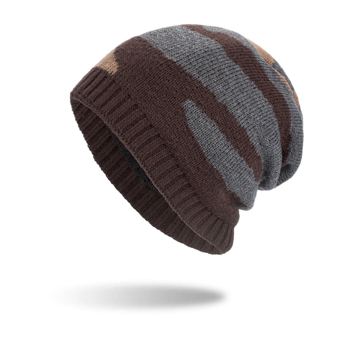 TRICOLORE KNIT BEANIE