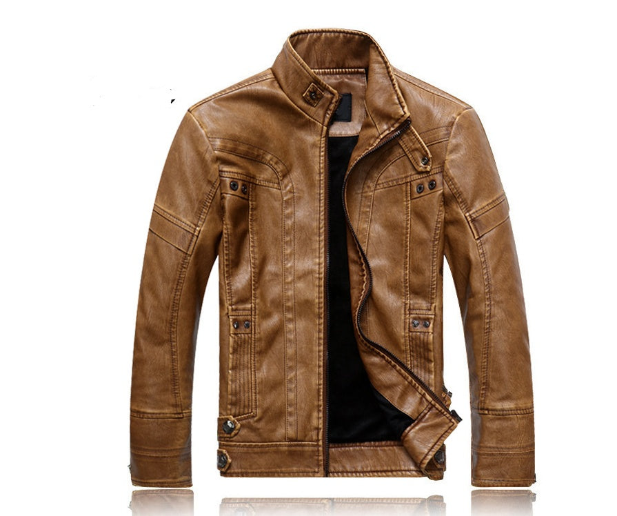 LEATHER LOOM JACKET