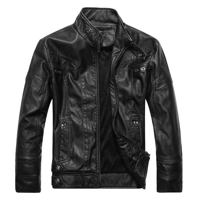 LEATHER LOOM JACKET