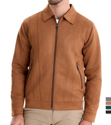 OXFORD SUEDE ZIPPER JACKET