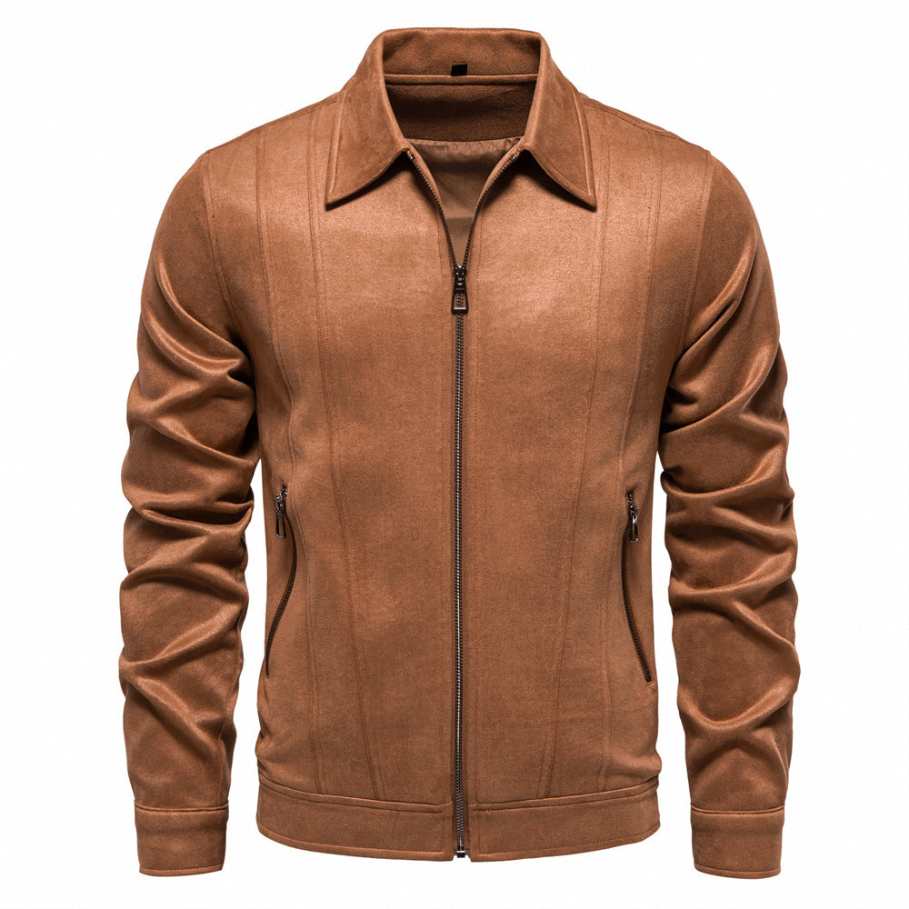 OXFORD SUEDE ZIPPER JACKET