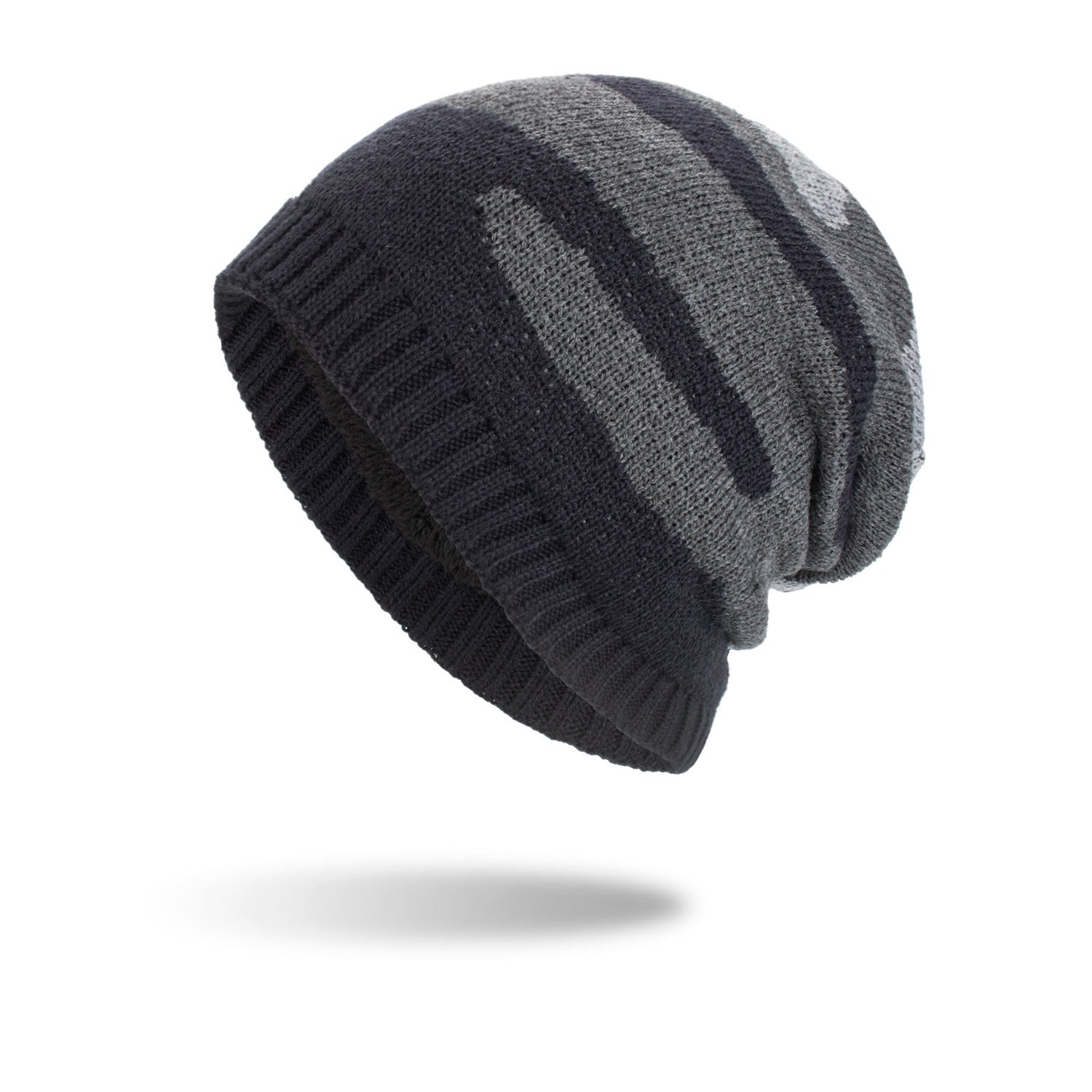 TRICOLORE KNIT BEANIE