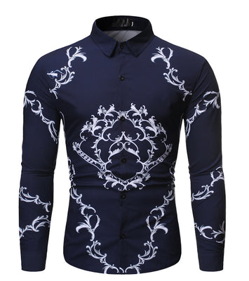 ABSTRACT DESIGN DRESS SHIRT