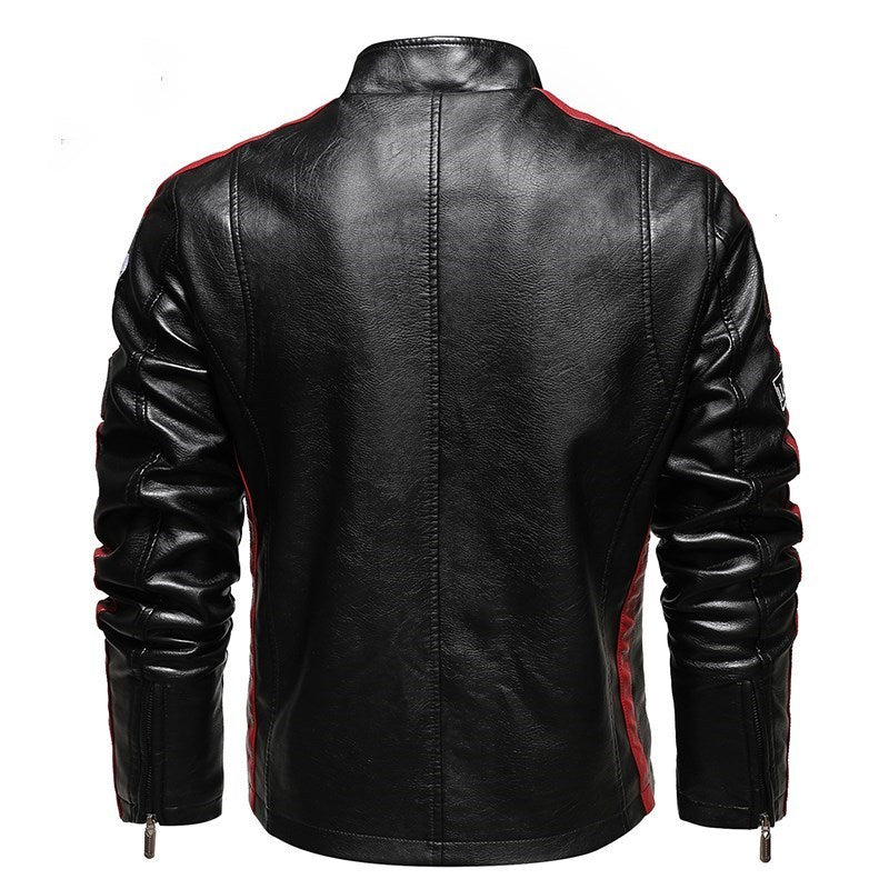 LEATHER EMBROIDERED RIDER JACKET