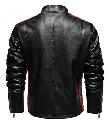 LEATHER EMBROIDERED RIDER JACKET