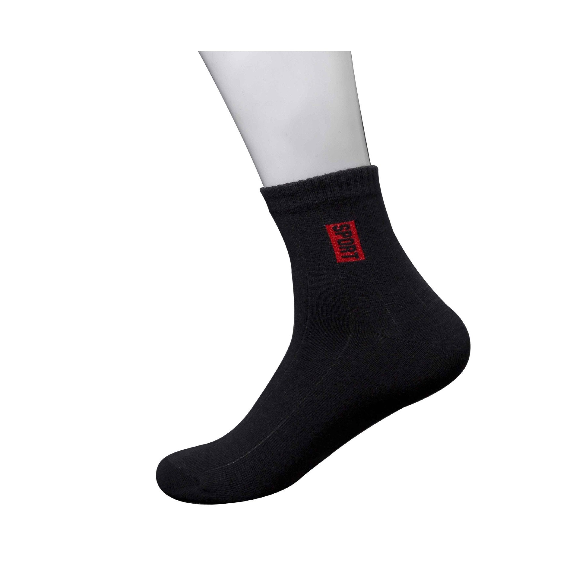 5-PAIR MEN'S COTTON MID-TUBE SOCKS