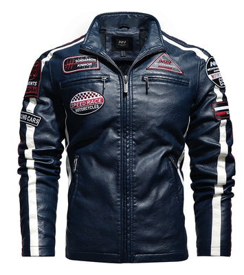 LEATHER EMBROIDERED RIDER JACKET