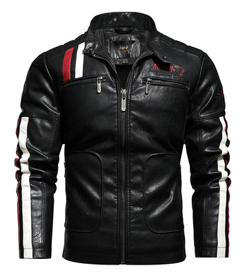 LEATHER EMBROIDERED RIDER JACKET