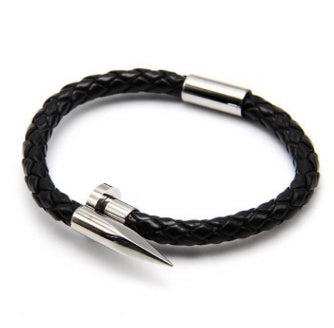 NAIL BRAID STAINLESS STEEL BRACELET