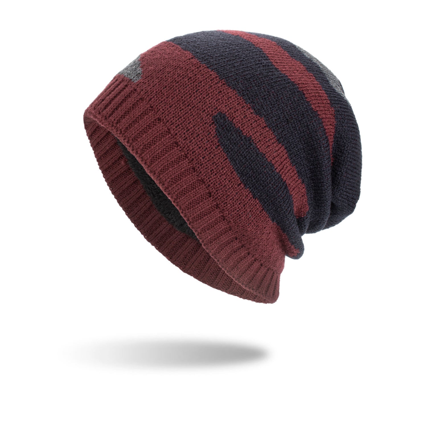 TRICOLORE KNIT BEANIE