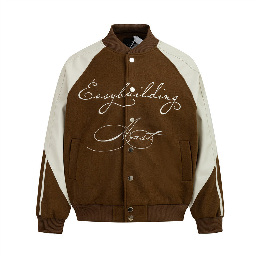 BASEBALL LEATHER VARSITY JACKET