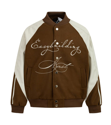 BASEBALL LEATHER VARSITY JACKET