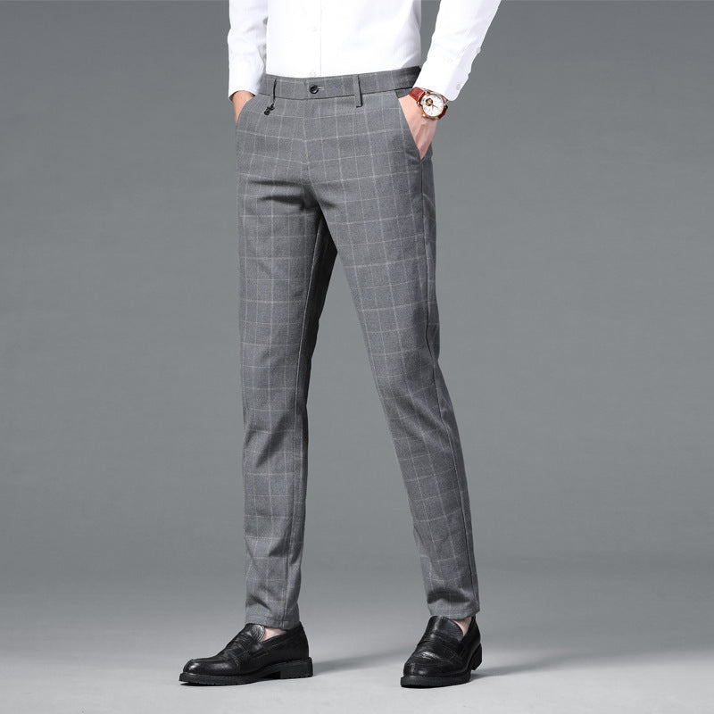 CLASSIC BUSINESS PLAID TROUSER