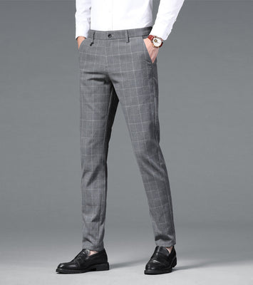 CLASSIC BUSINESS PLAID TROUSER