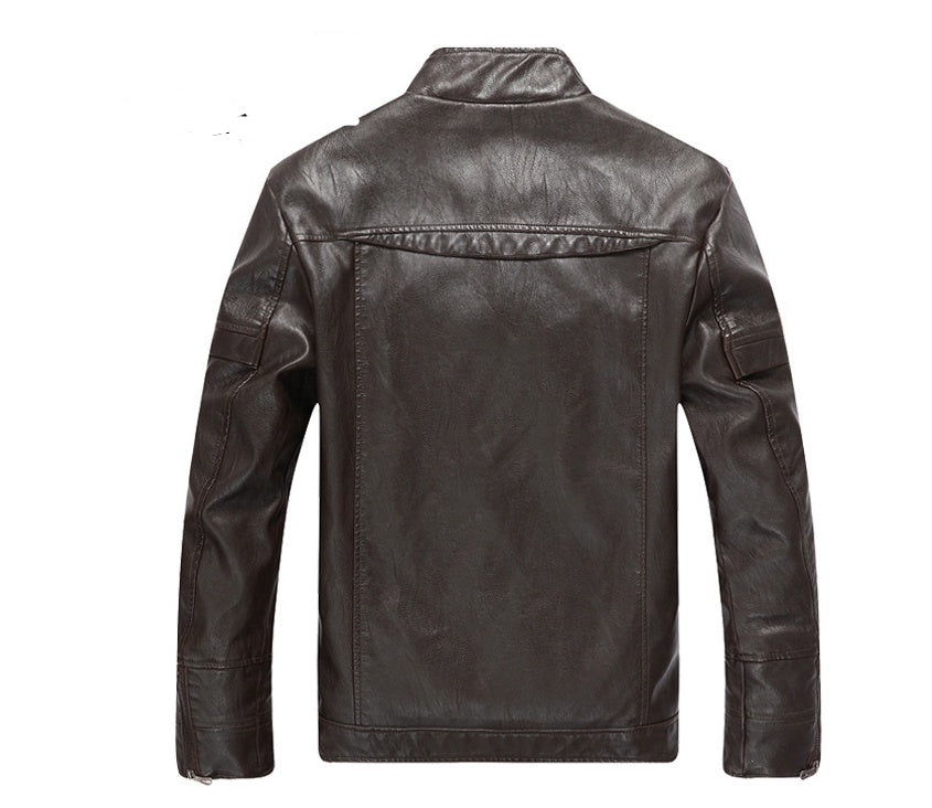 LEATHER LOOM JACKET