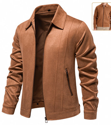 OXFORD SUEDE ZIPPER JACKET