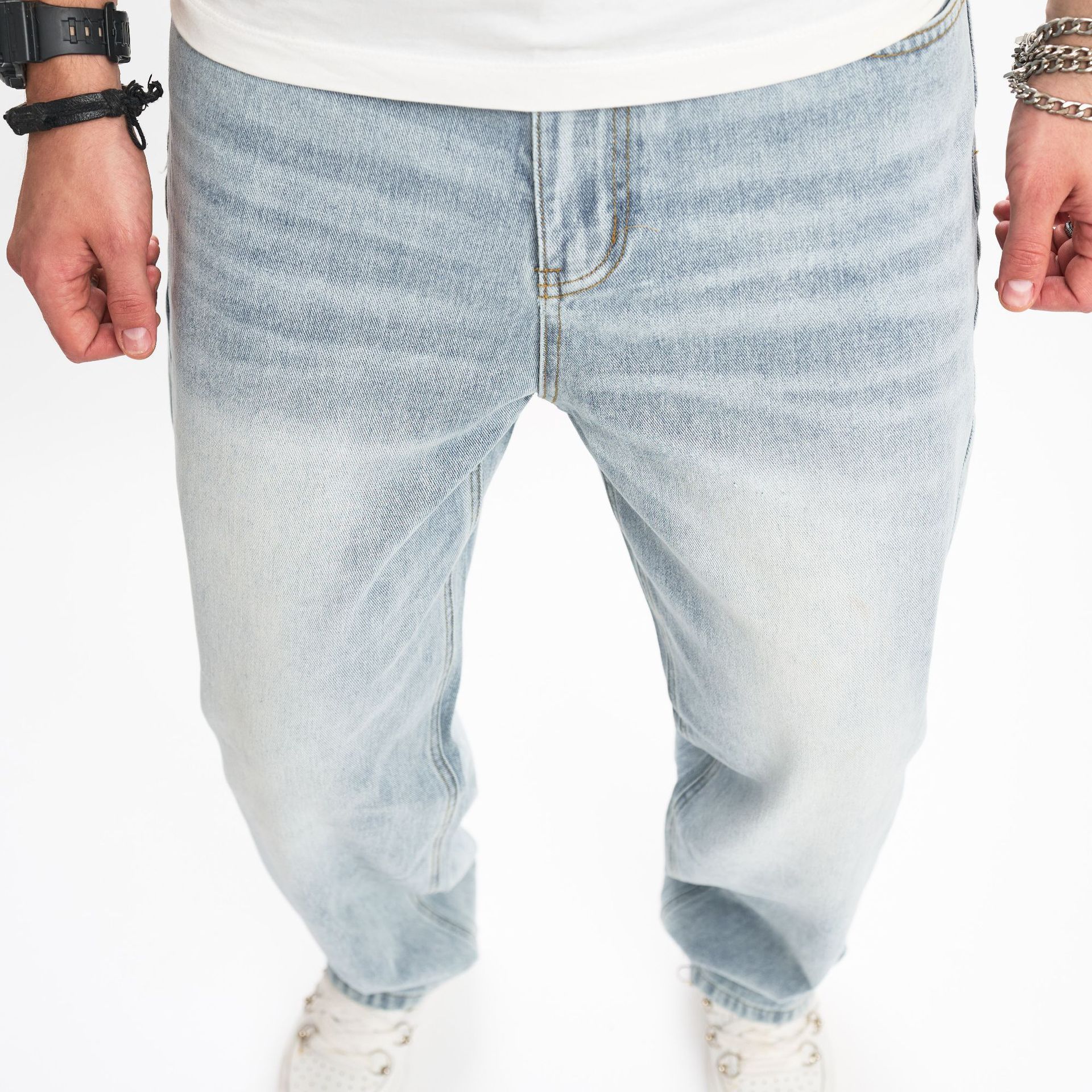 LOOSE HIP HOP PUNK JEANS