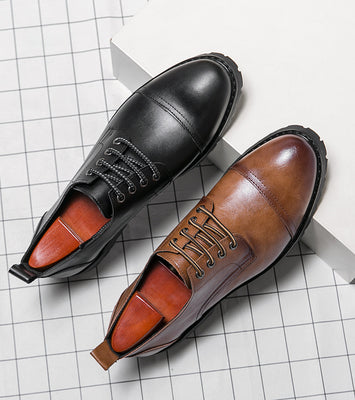 TRIO LEATHER LOAFERS