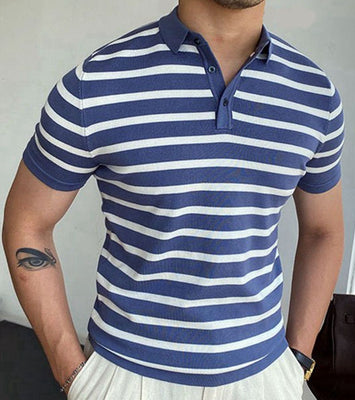 BLUE STRIPED POLO