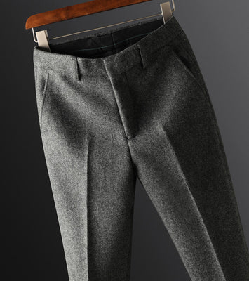 CLASSIC DESIGN WOOL TROUSERS