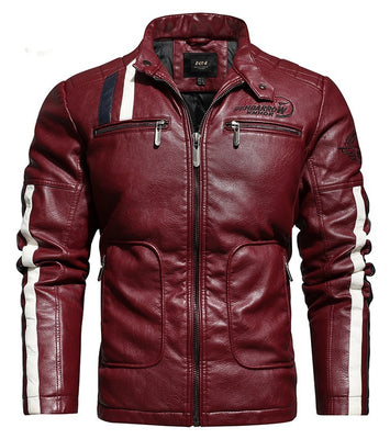 LEATHER EMBROIDERED RIDER JACKET