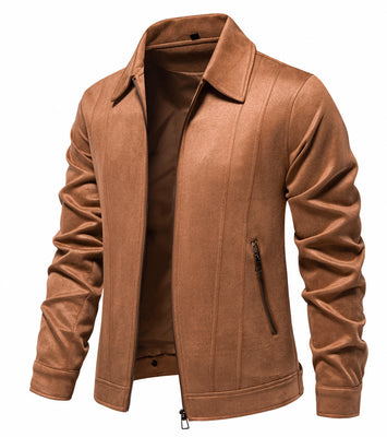 OXFORD SUEDE ZIPPER JACKET