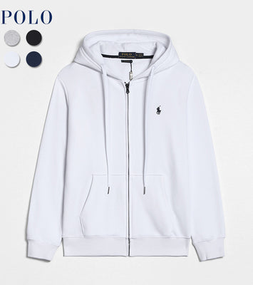 POLO PURE COTTON ZIPPER SWEATSHIRT