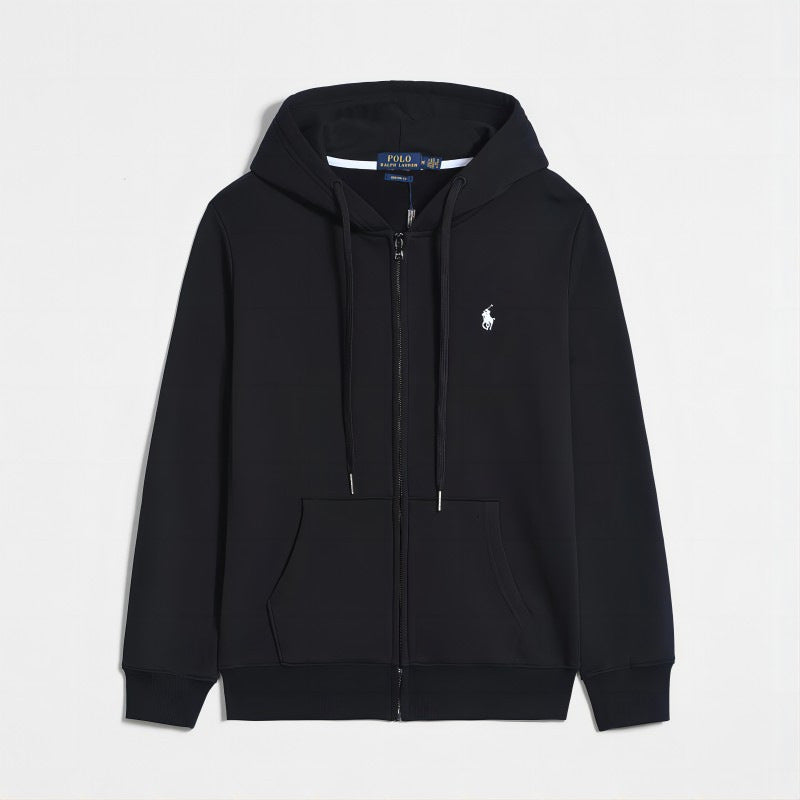 POLO PURE COTTON ZIPPER SWEATSHIRT