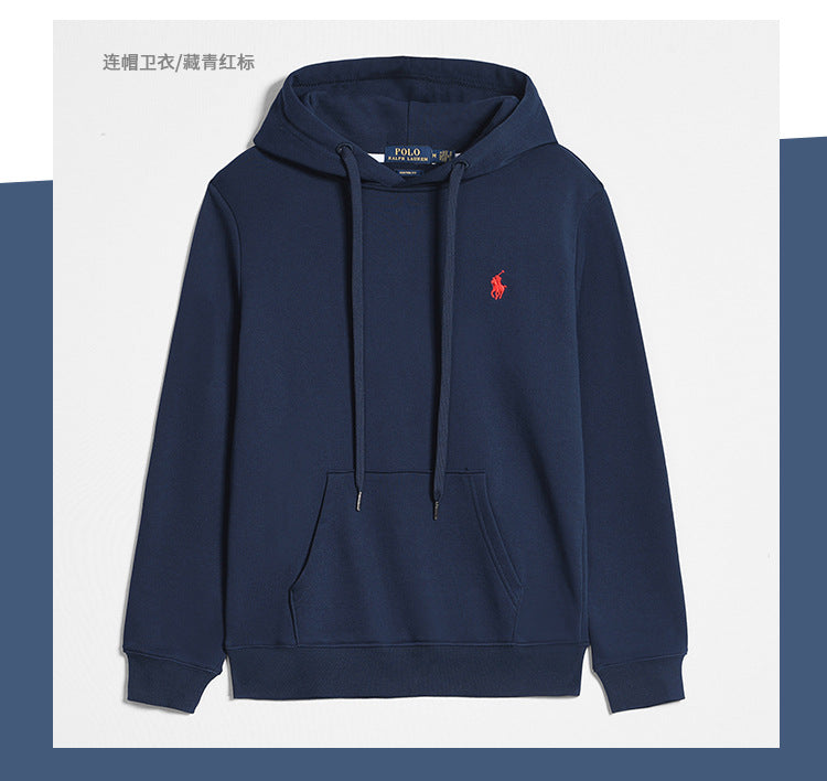 POLO PURE COTTON ZIPPER SWEATSHIRT