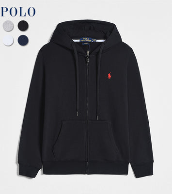 POLO PURE COTTON ZIPPER SWEATSHIRT