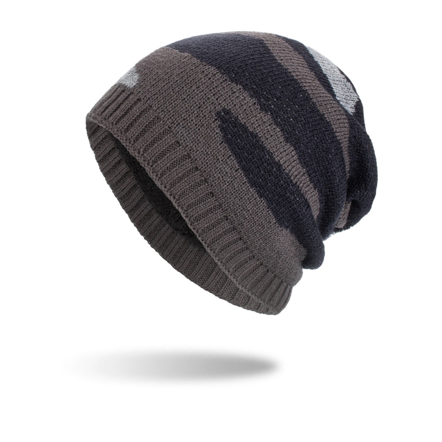 TRICOLORE KNIT BEANIE