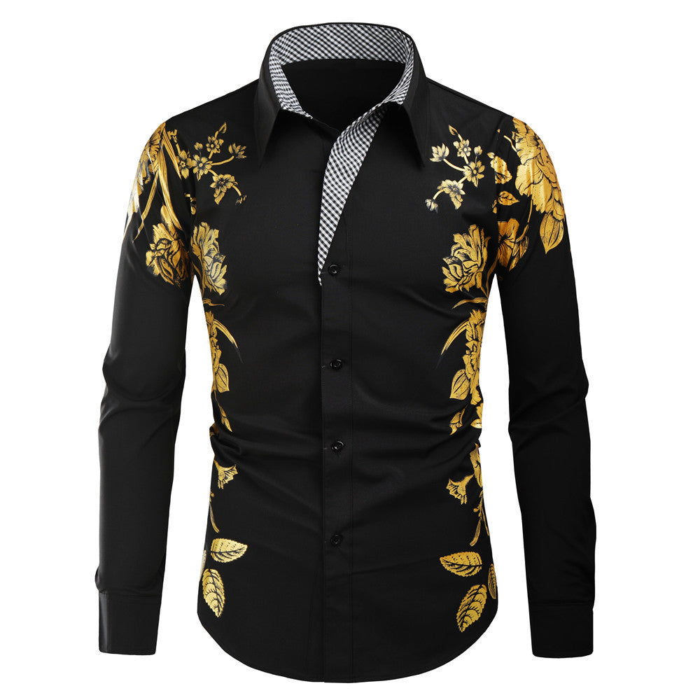 FASHION BRONZE DRESS SHIRT