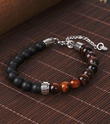 NATURAL TIGER-SHAPE STONE BRACELET