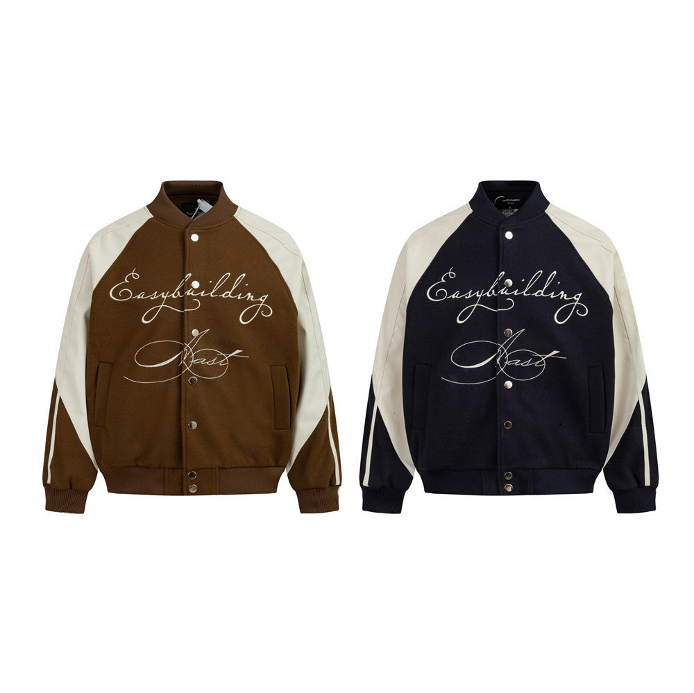 BASEBALL LEATHER VARSITY JACKET