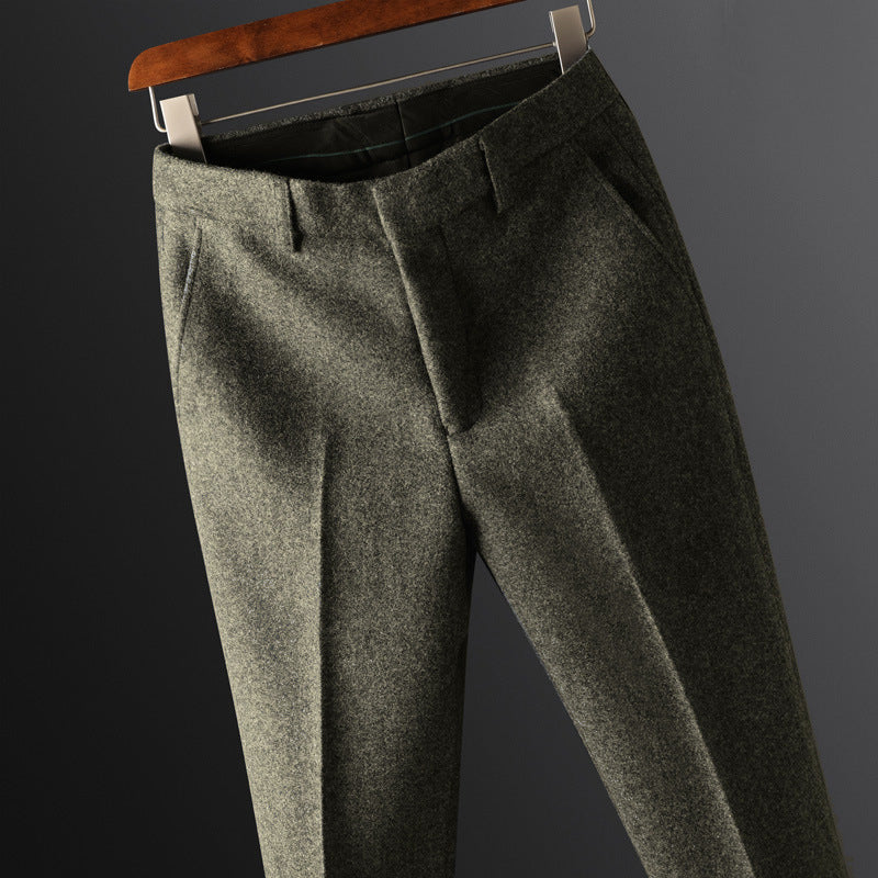 CLASSIC DESIGN WOOL TROUSERS