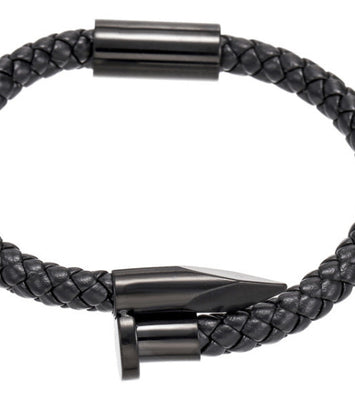 NAIL BRAID STAINLESS STEEL BRACELET