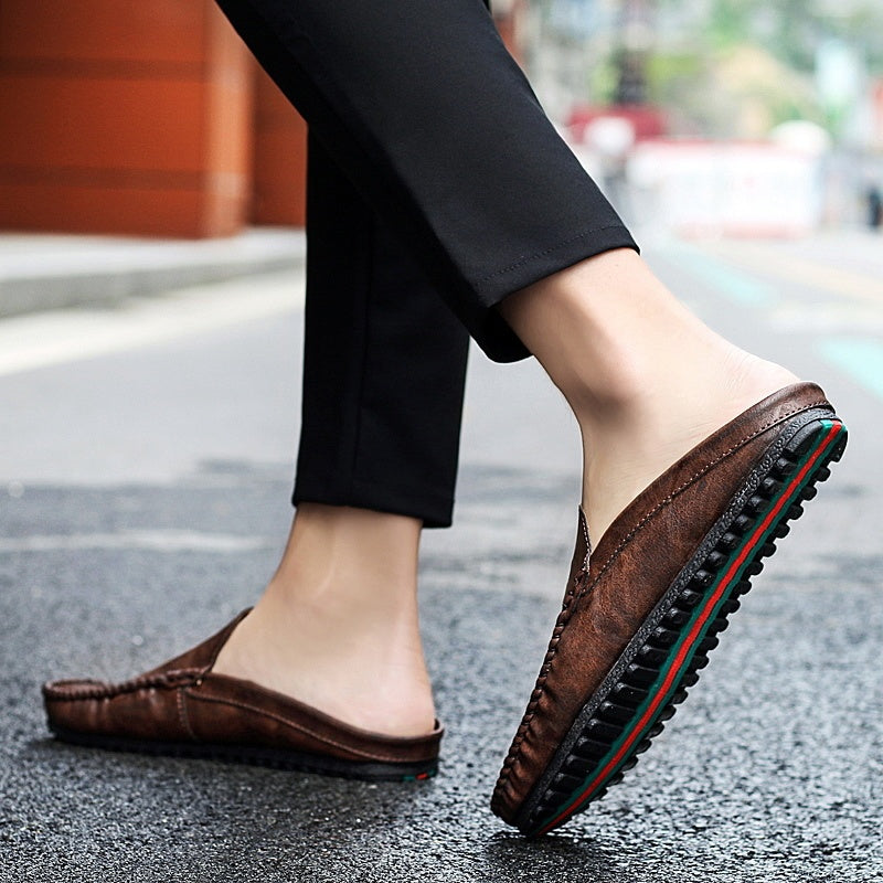 LEATHER FASHION MULE